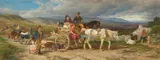 Edmund Havell the Younger, 'When first I saw sweet Peggy': Irish peasants going to market