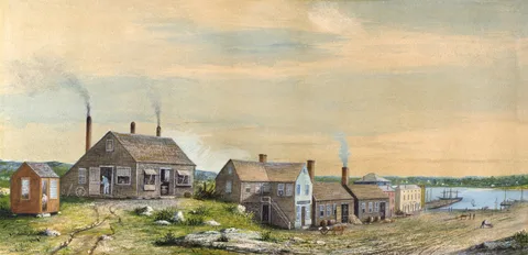 William Allen Wall, Centre Street in 1815