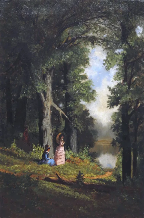 Frederick Batcheller, Ladies along a Riverbank