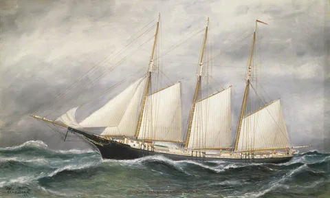 Solon Francis Montecello Badger, The schooner 'Robert Ingle Carter'