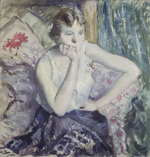 Adolphe Borie, Girl Meditating