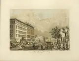 Raoul Varin, Corner of State and Washington Streets, Chicago, in the Year 1865