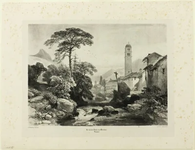 Ows James Duffield Harding, Le Casset; Vallee du Monetier