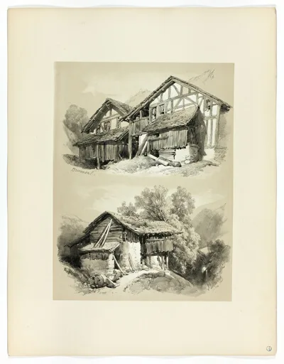 Ows James Duffield Harding, Brunnen, from Picturesque Selections