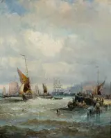 William Anslow Thornbery, A Breezy Day, Mouth of the Thames