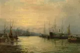 William Anslow Thornbery, Sunset at Low Tide