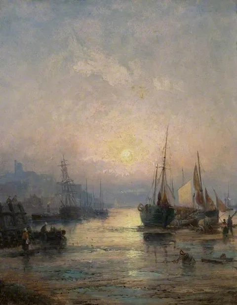 William Anslow Thornbery, Sunrise, Low Tide, Leigh