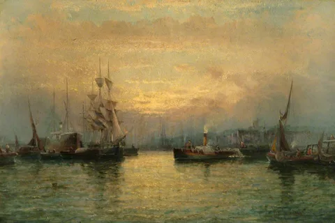 William Anslow Thornbery, Sunset on the Thames