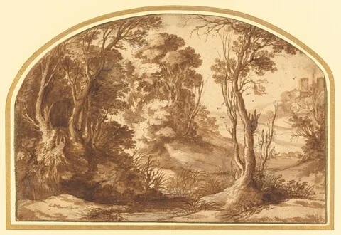 Hermann van Swanevelt, Pool at the Edge of a Wood