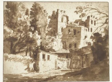 Hermann van Swanevelt, De Porta Pinciana te Rome