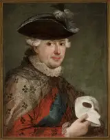 Johann Baptist von Lampi, Portrait of Stanislaus Augustus with a mask