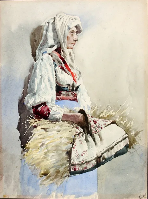 Giuseppe Signorini, Italian Peasant Woman