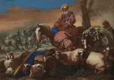 il Grechetto Giovanni Benedetto Castiglione, The Oath of Abraham’s Servant