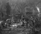 Alessandro Magnasco e Antonio Francesco Peruzzini, Monks at Supper