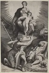 Giulio Bonasone, The Vision of St. Jerome