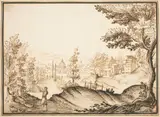 Remigio Cantagallina, A Landscape with a Domed Building