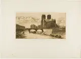 Albert Gosselin, The Apse of Notre-Dame, Paris