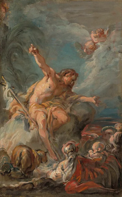 Jean-Baptiste Deshays, Saint John the Baptist Preaching in the Desert