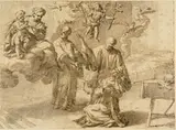 known as l'Orbetto Alessandro Turchi, Vision of Saint Catherine of Siena
