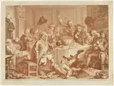 a William Hogarth, A Midnight Modern Conversation
