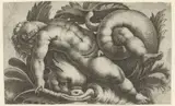 Giovanni Andrea Maglioli, Slapende putto op dolfijn