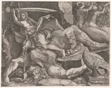 Giovan Battista Ghisi, David Cutting Off Goliath's Head