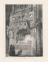 Godefroy Engelmann, Tombeau de Marguerite de Bourbon. Église de Brou (Tomb of Marguerite de Bourbon, Church at Brou)