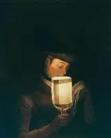 Henry Morland, A Girl Singing Ballads by a Paper Lanthorn