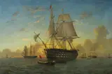 Charles Henry Seaforth, A three-decker at Spithead