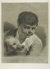 Marco Pitteri, A Boy with a Dog