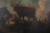 Rosa da Tivoli, Landscape with Bull, Goats and Attendant