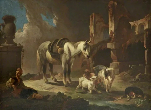 Rosa da Tivoli, The Shepherd and His Horse