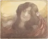 Edmond Aman-Jean, Young Woman with Long Hair