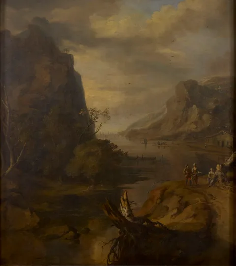 Gerard van Edema, Landscape with Figures