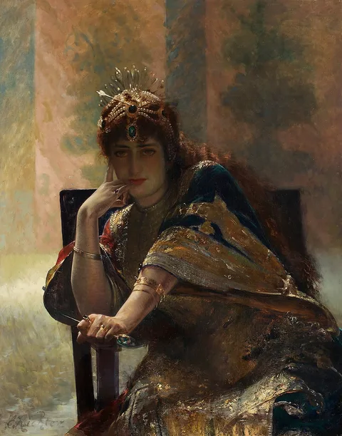 Edouard Frederic Wilhelm Richter, Oriental Woman