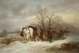 Alexis de Leeuw, A Winter Scene