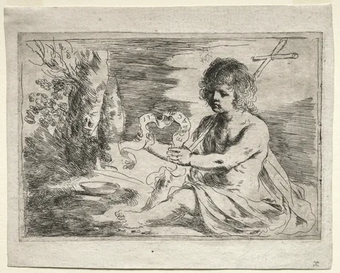 Giovanni Guercino, Saint John the Baptist