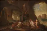Abraham van Cuylenborch, Nymphs in a Grotto