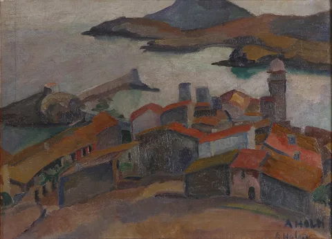 Astrid Holm, Town at a rocky coast