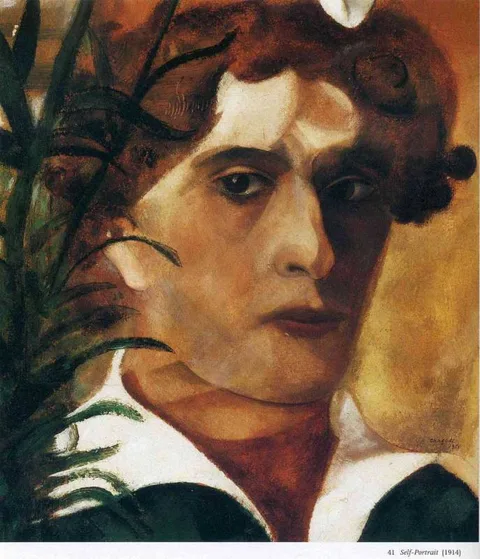 Mark Chagall, Self-Portrait with White Collar