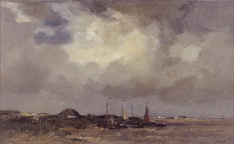 J.H. Maris, River landscape