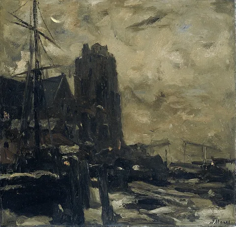 J.H. Maris, Evening at Dordrecht