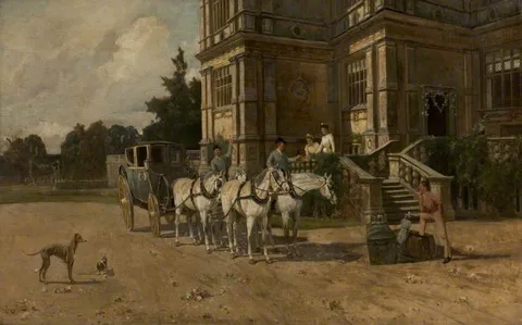 Arthur William Redgate, Front View of Wollaton Hall, Nottingham, with Horse and Carriage*