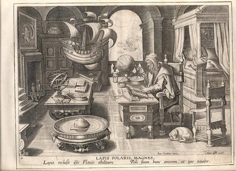 Jan II Collaert, The invention of the compass