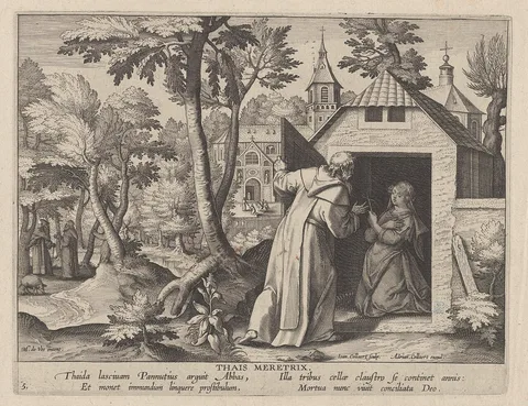 Jan II Collaert, Thais of Egypt