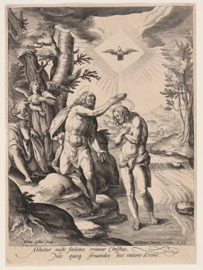 Jan II Collaert, The Baptism of Christ