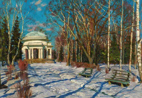 Stanislaw Zukowski, Winter landscape. Vyatka
