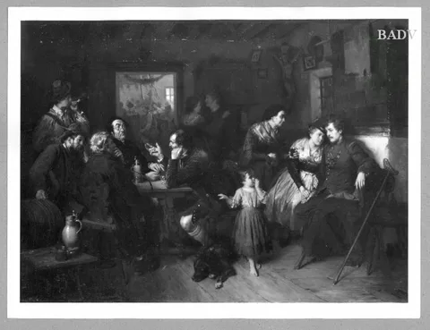 Prof. Georg Papperitz, In a village-inn
