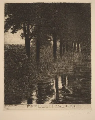 F. Stuck, Forellenweiher (Trout Pond)