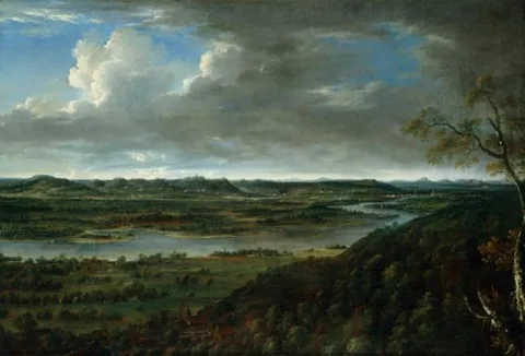 Alexander Thiele, View of the valley of the Elbe